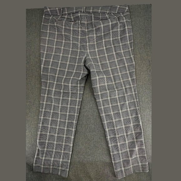 Lane Bryant Plaid Pants‎ Straight Plus 26 Elastic Stretch Waist - Picture 12 of 15